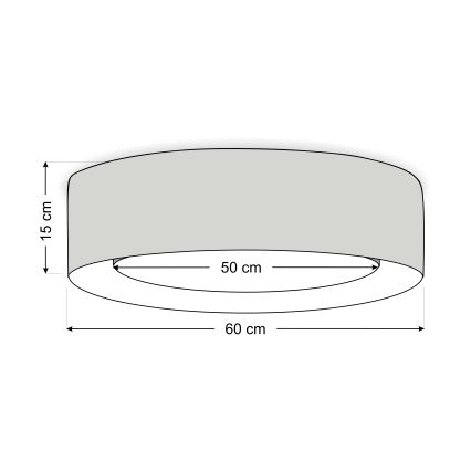Lubinis šviestuvas PURO 2xE27/40W/230V Ø 60 cm žalias