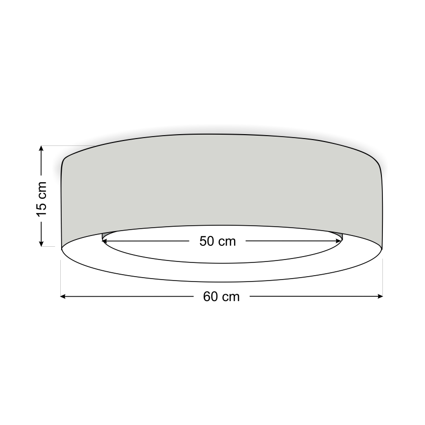 Lubinis šviestuvas PURO 2xE27/40W/230V Ø 60 cm žalias
