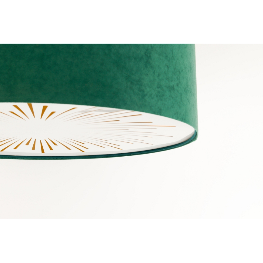 Lubinis šviestuvas RAYS 2xE27/60W/230V diametras 40 cm žalia
