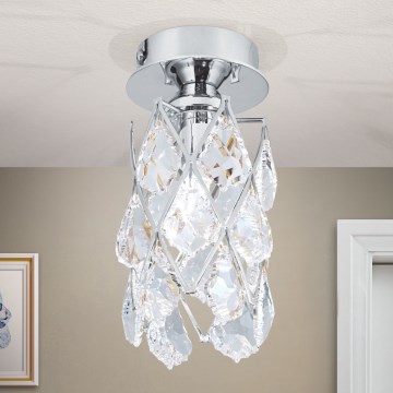 Lubinis šviestuvas RITA 1xG9/40W/230V, skersmuo 9 cm, blizgus chromas