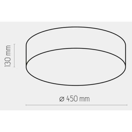 Lubinis šviestuvas RONDO 4xE27/15W/230V d. 45 cm smėlio spalvos