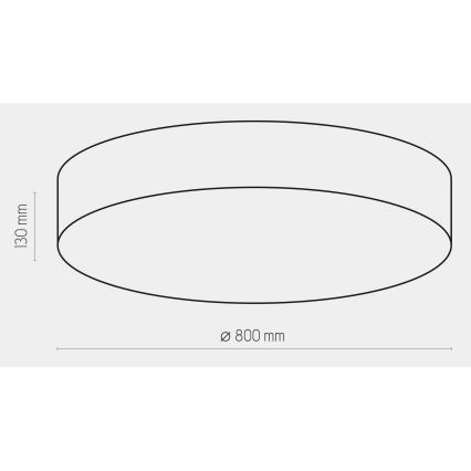 Lubinis šviestuvas RONDO 6xE27/15W/230V d. 80 cm baltas