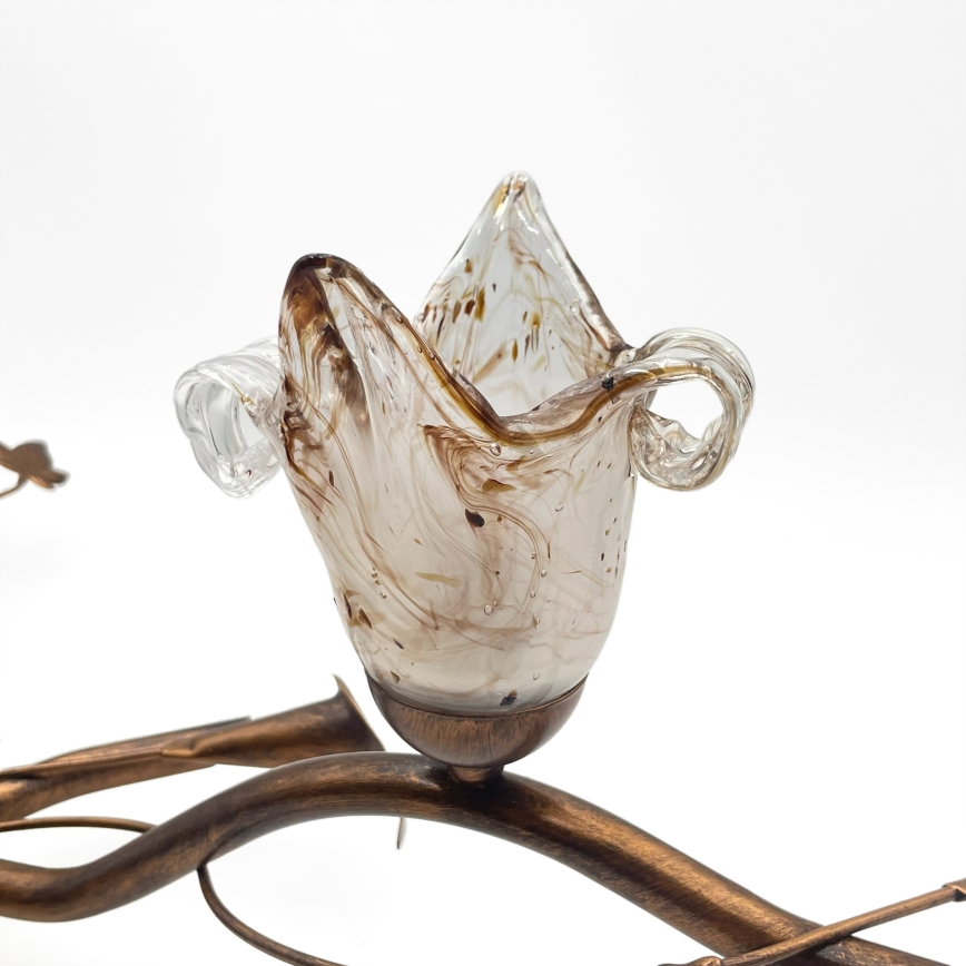 Lubinis šviestuvas ROZETA 4xE14/40W/230V bronzinis