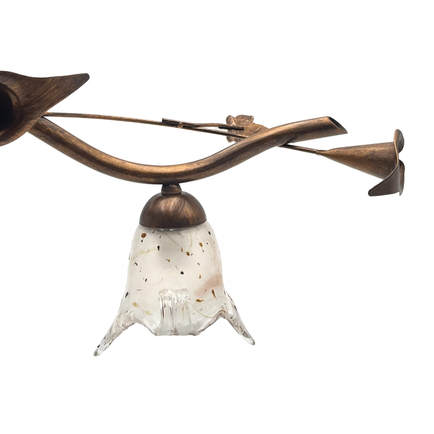 Lubinis šviestuvas ROZETA 4xE14/40W/230V bronzinis