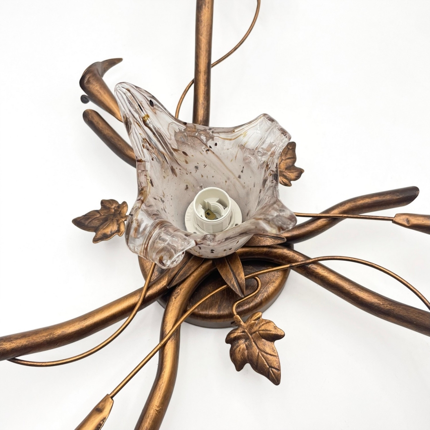 Lubinis šviestuvas ROZETA 4xE14/40W/230V bronzinis