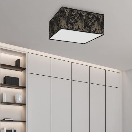 Lubinis šviestuvas SATINO 2xE27/60W/230V juoda/aukso