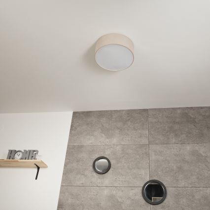 Lubinis šviestuvas SIRJA 1xE27/60W/230V d. 35 cm smėlio spalvos