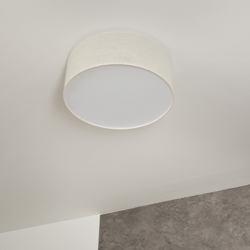 Lubinis šviestuvas SIRJA 1xE27/60W/230V skersmuo 35 cm, kreminės spalvos
