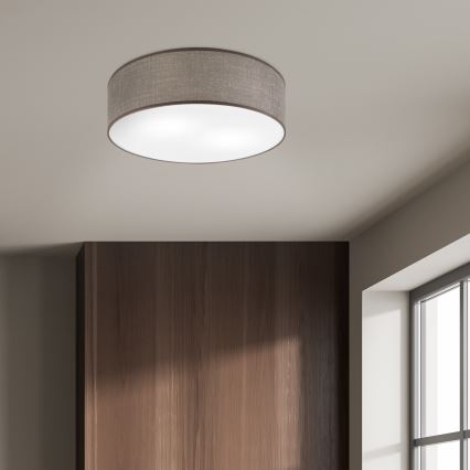 Lubinis šviestuvas SIRJA, 2 x E27, 15 W, 230 V, skersmuo 45 cm, rudos spalvos