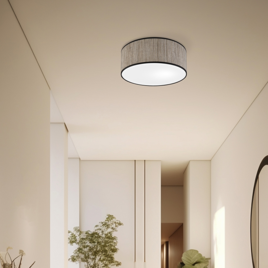 Lubinis šviestuvas SIRJA 2xE27/15W/230V skersmuo 35 cm rudas