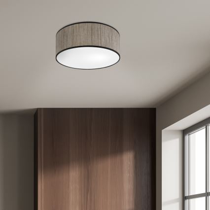 Lubinis šviestuvas SIRJA 2xE27/15W/230V skersmuo 35 cm rudas