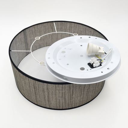 Lubinis šviestuvas SIRJA 2xE27/15W/230V skersmuo 35 cm rudas