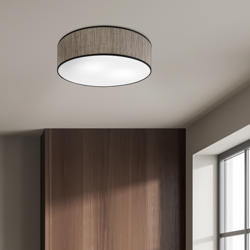 Lubinis šviestuvas SIRJA 2xE27/15W/230V, skersmuo 45 cm, rudos spalvos