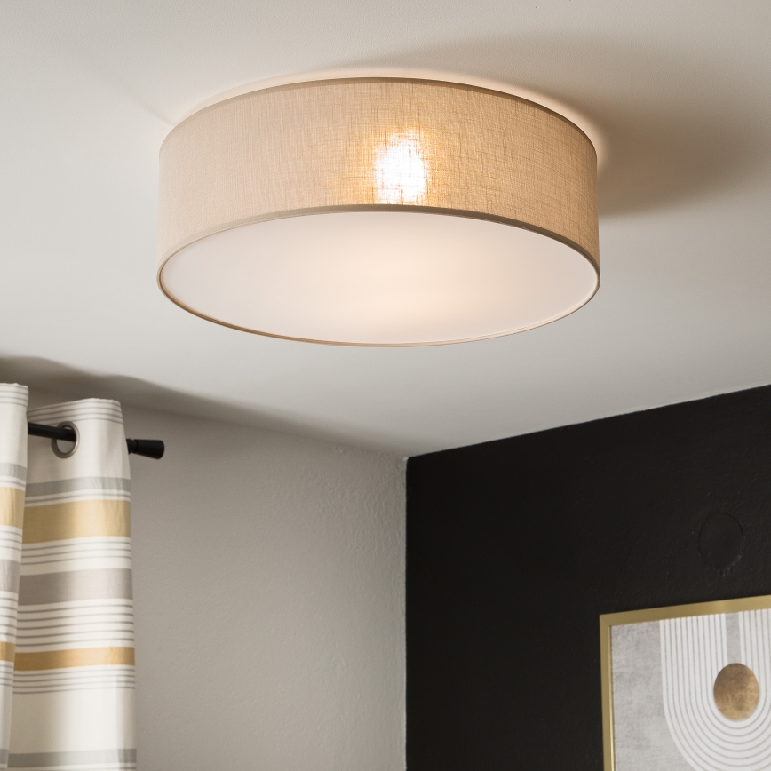 Lubinis šviestuvas SIRJA 2xE27/15W/230V, skersmuo 45 cm, smėlio spalvos