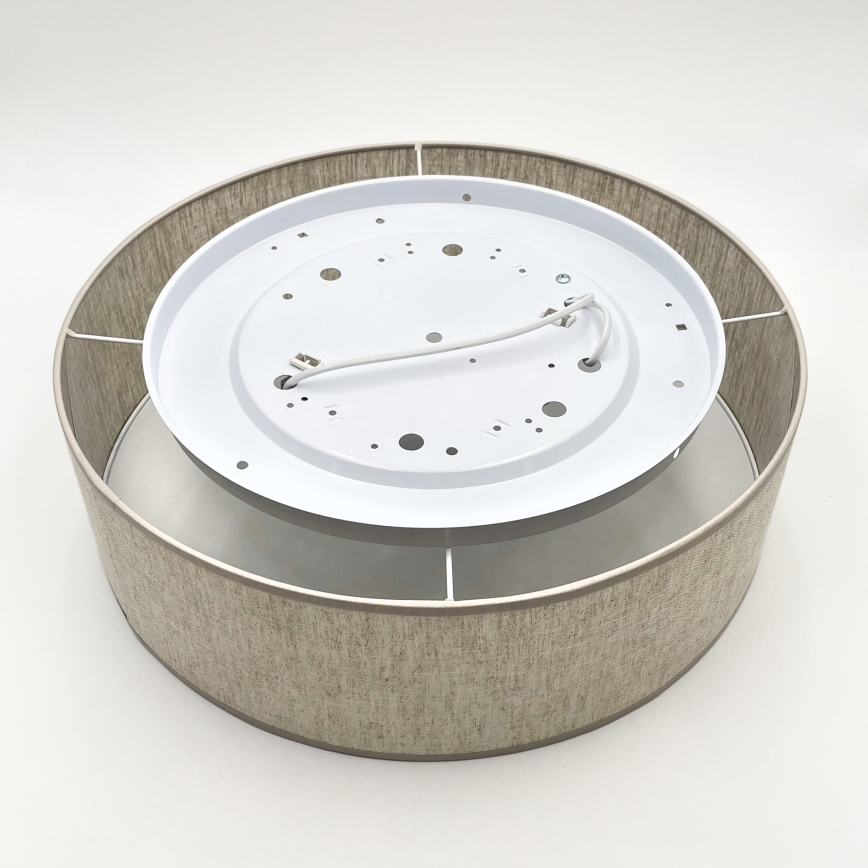 Lubinis šviestuvas SIRJA 2xE27/15W/230V skersmuo 45 cm smėlio spalvos