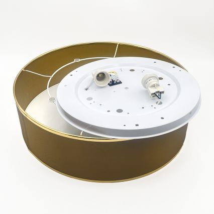 Lubinis šviestuvas SIRJA, 2xE27/15W/230V, Ø 45 cm, rudas/auksinis