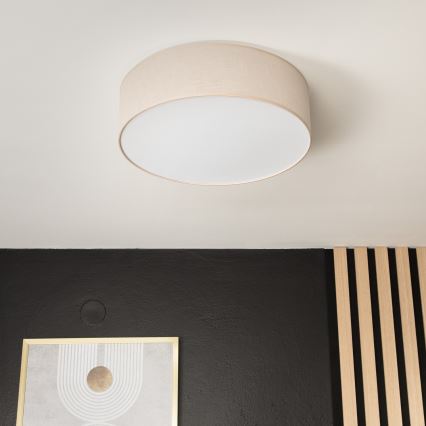 Lubinis šviestuvas SIRJA 2xE27/60W/230V d. 45 cm smėlio spalvos