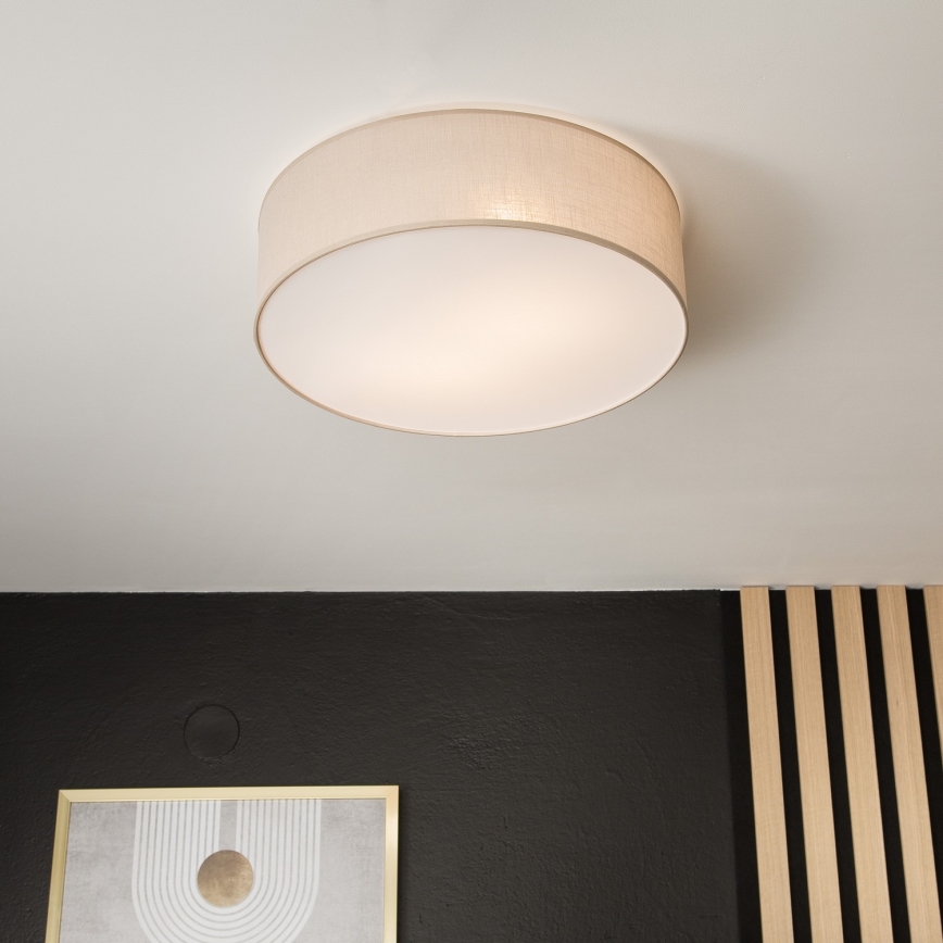 Lubinis šviestuvas SIRJA 2xE27/60W/230V d. 45 cm smėlio spalvos