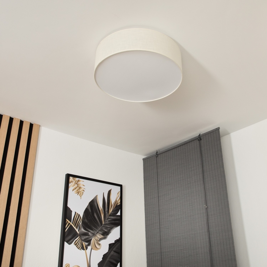 Lubinis šviestuvas SIRJA 2xE27/60W/230V skersmuo 45 cm, kreminės spalvos
