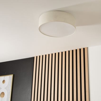 Lubinis šviestuvas SIRJA 2xE27/60W/230V skersmuo 45 cm, kreminės spalvos