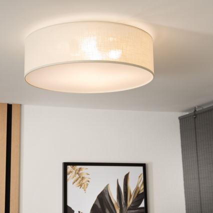 Lubinis šviestuvas SIRJA 2xE27/60W/230V skersmuo 45 cm, kreminės spalvos