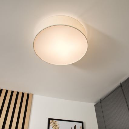 Lubinis šviestuvas SIRJA 2xE27/60W/230V skersmuo 45 cm, kreminės spalvos