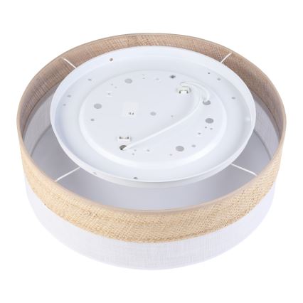 Lubinis šviestuvas SIRJA BOHO 2xE27/15W/230V Ø45 cm smėlio/balta