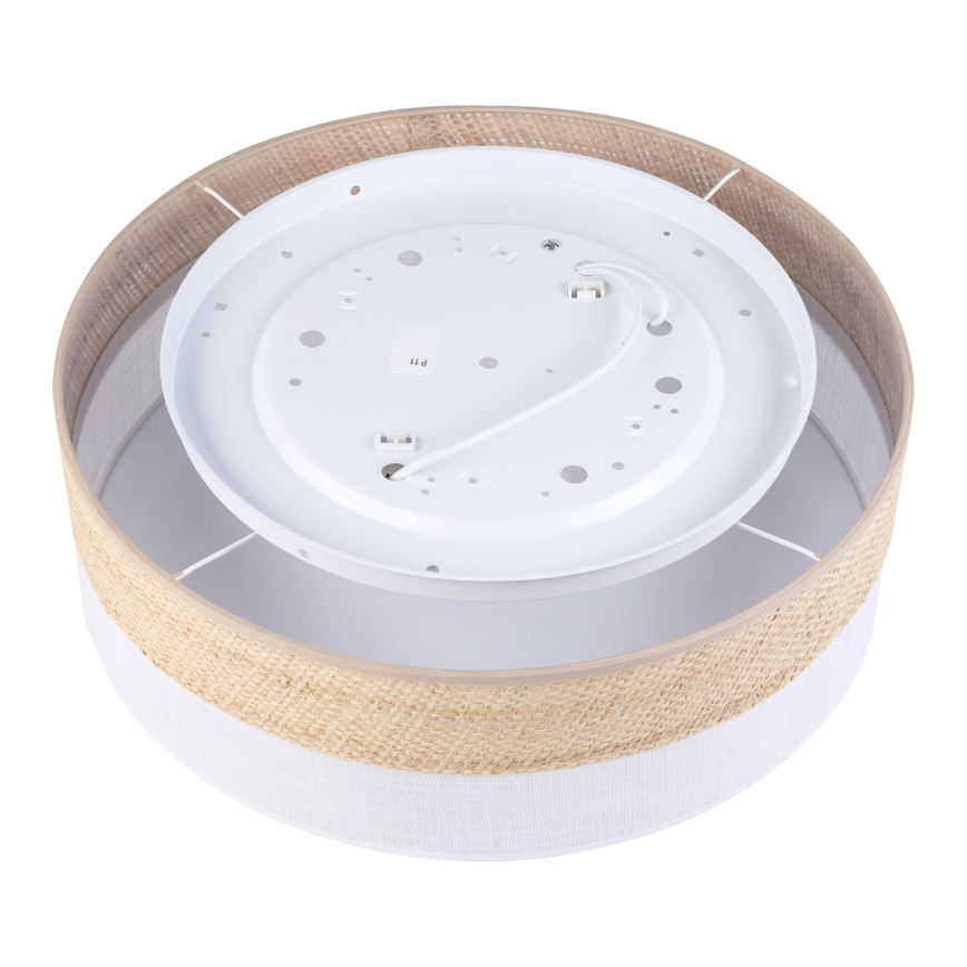 Lubinis šviestuvas SIRJA BOHO 2xE27/15W/230V Ø45 cm smėlio/balta