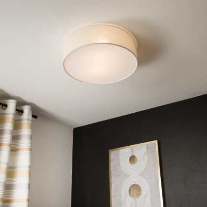 Lubinis šviestuvas SIRJA DOUBLE 4xE27/15W/230V diametras 45 cm kreminė