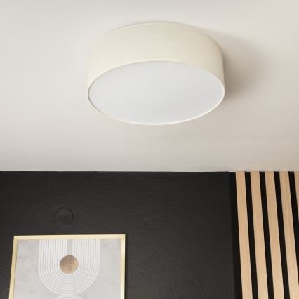 Lubinis šviestuvas SIRJA DOUBLE 4xE27/15W/230V diametras 45 cm kreminė