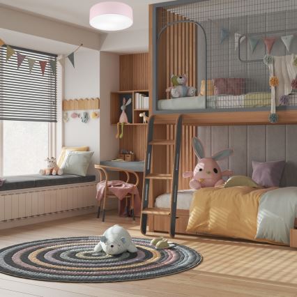 Lubinis šviestuvas SIRJA PASTEL 2xE27/15W/230V, skersmuo 45 cm, rožinis