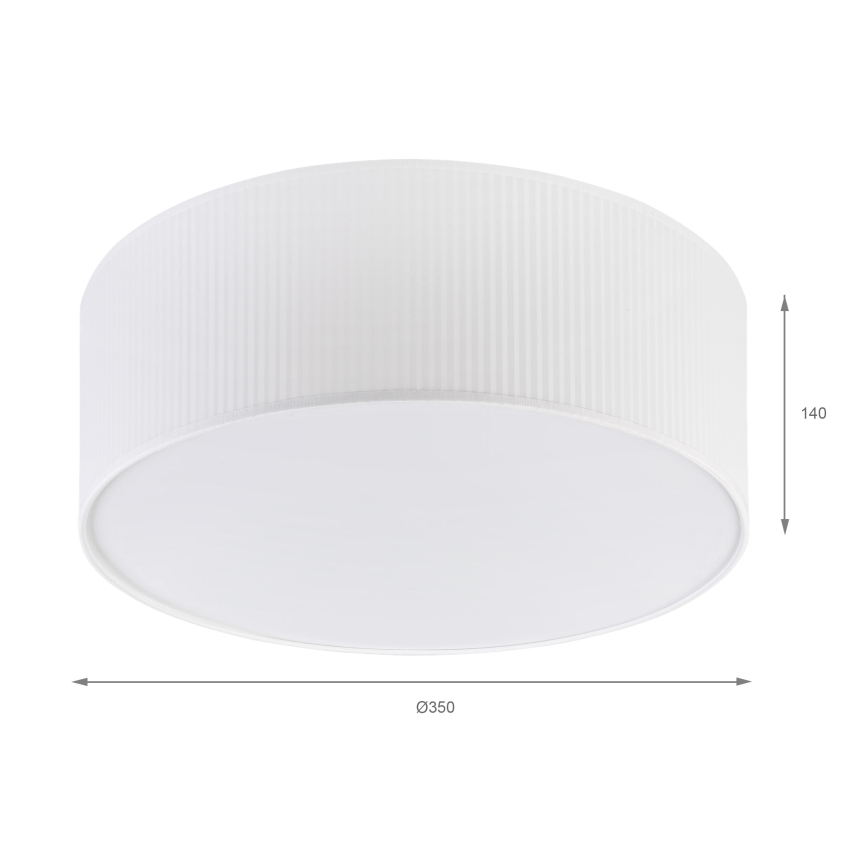 Lubinis šviestuvas SIRJA PLISADO 2xE27/15W/230V skersmuo 35 cm baltas