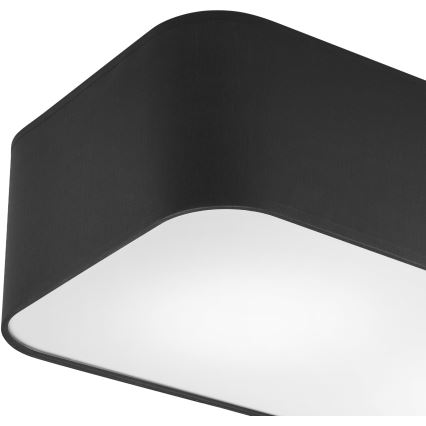 Lubinis šviestuvas SIRJA SQUARE 2xE27/15W/230V juoda