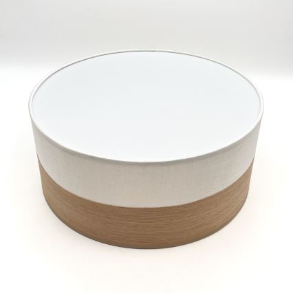 Lubinis šviestuvas SIRJA WOOD 1xE27/15W/230V diametras 35 cm balta/ąžuolas