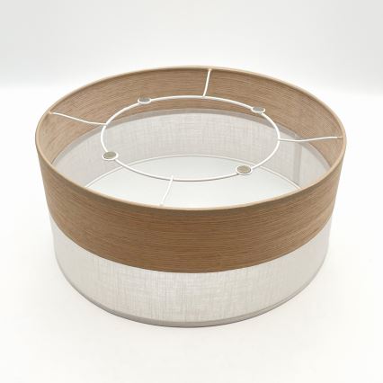 Lubinis šviestuvas SIRJA WOOD 1xE27/15W/230V diametras 35 cm balta/ąžuolas