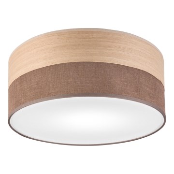 Lubinis šviestuvas SIRJA WOOD 1xE27/15W/230V diametras 35 cm ruda/ąžuolas