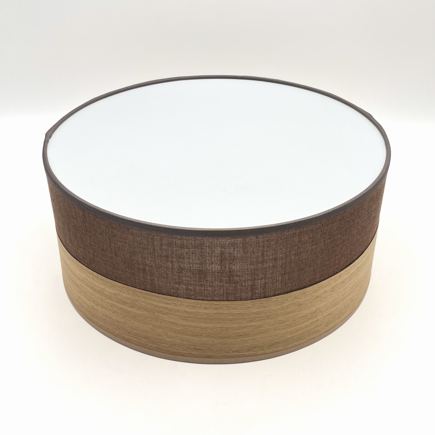 Lubinis šviestuvas SIRJA WOOD 1xE27/15W/230V diametras 35 cm ruda/ąžuolas