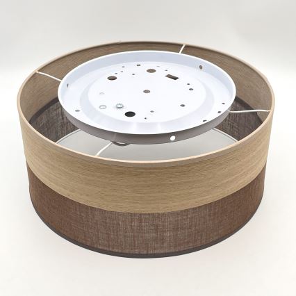 Lubinis šviestuvas SIRJA WOOD 1xE27/15W/230V diametras 35 cm ruda/ąžuolas