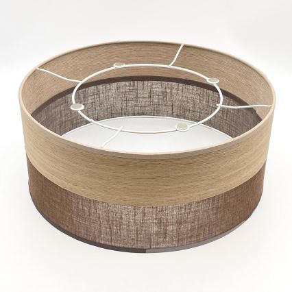Lubinis šviestuvas SIRJA WOOD 1xE27/15W/230V diametras 35 cm ruda/ąžuolas