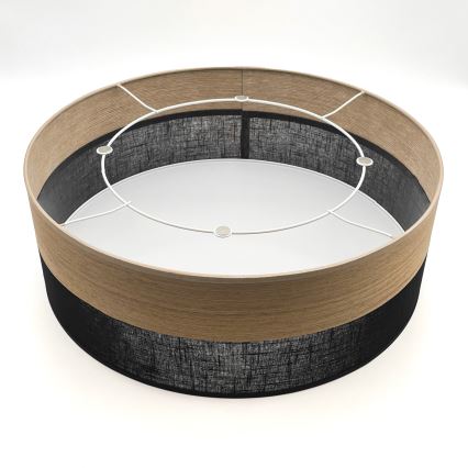 Lubinis šviestuvas SIRJA WOOD 2xE27/15W/230V diametras 45 cm juoda/ąžuolas