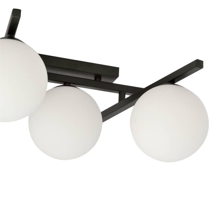 Lubinis šviestuvas SMART 5xE14/10W/230V juoda/balta