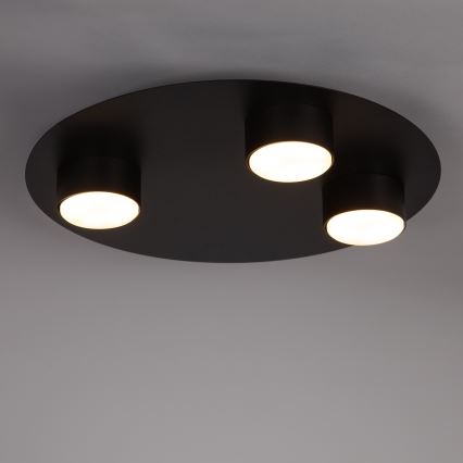 Lubinis šviestuvas STAR 3xGX53/12W/230V juoda