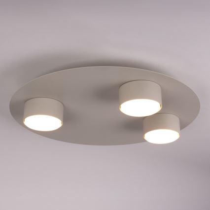 Lubinis šviestuvas STAR 3xGX53/12W/230V smėlio spalva