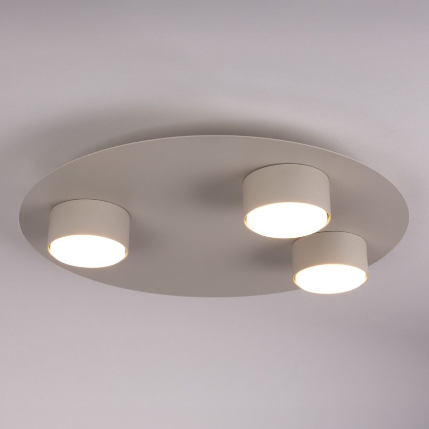 Lubinis šviestuvas STAR 3xGX53/12W/230V smėlio spalva