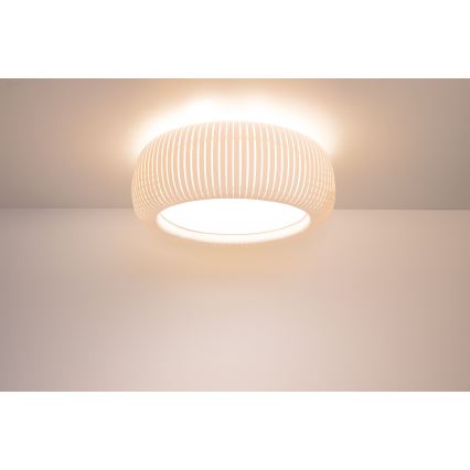 Lubinis šviestuvas STRIPES 2xE27/40W/230V, skersmuo 55 cm, balta/kreminė