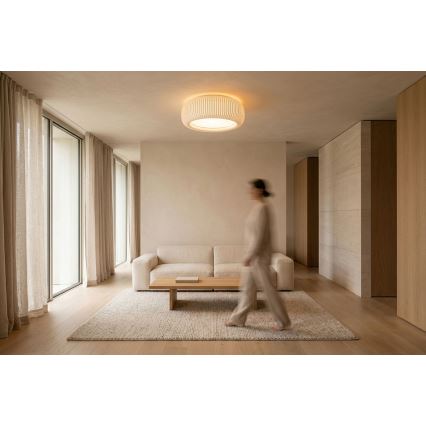 Lubinis šviestuvas STRIPES 2xE27/40W/230V, skersmuo 55 cm, balta/kreminė