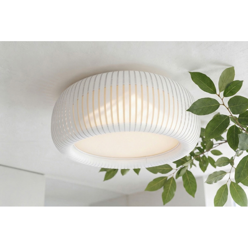 Lubinis šviestuvas STRIPES 2xE27/40W/230V, skersmuo 55 cm, balta/kreminė