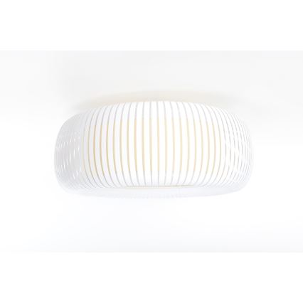 Lubinis šviestuvas STRIPES 2xE27/40W/230V, skersmuo 55 cm, balta/kreminė