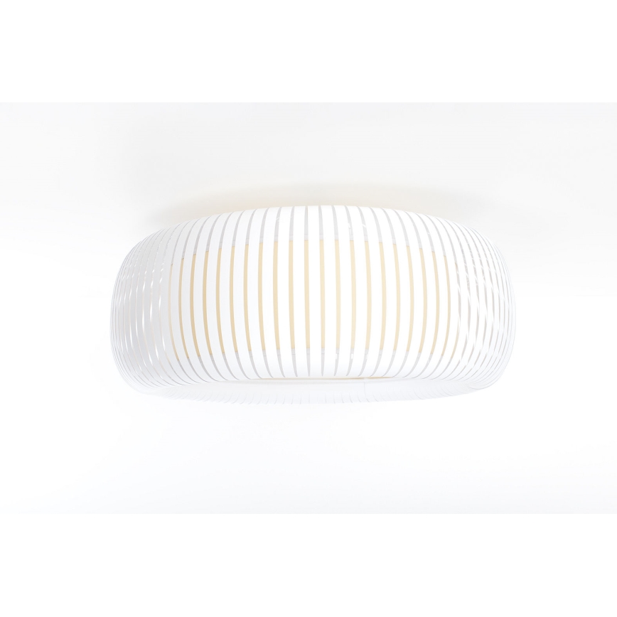 Lubinis šviestuvas STRIPES 2xE27/40W/230V, skersmuo 55 cm, balta/kreminė