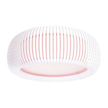 Lubinis šviestuvas STRIPES 2xE27/40W/230V skersmuo 55 cm balta/rožinė